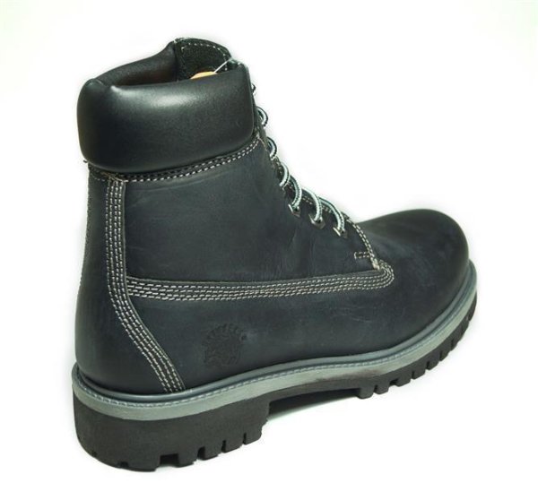 NEU Grinders Stiefel Schuhe Herren Brixton PREMIUM classic 6-Inch Leder Boots Schwarz/ Black 44
